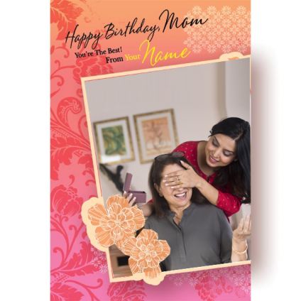 Happy B'day Mom Lovely Greeting Card