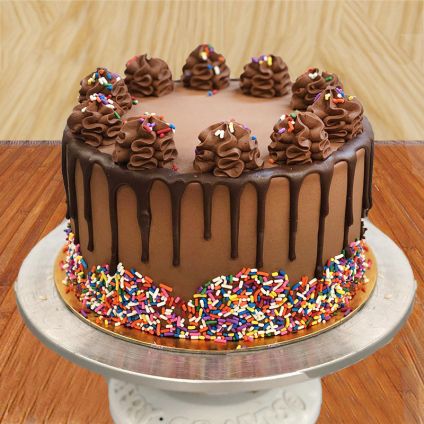 Choco Sprinkles Cake