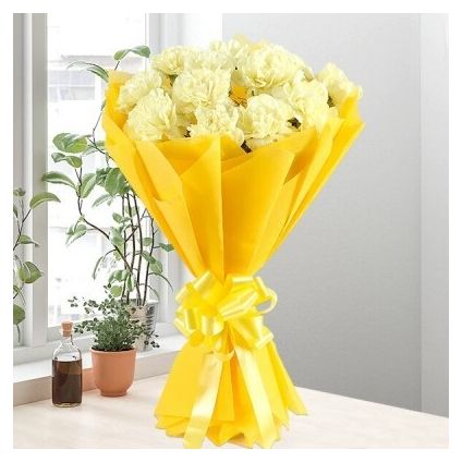 Yellow Carnation Bunch