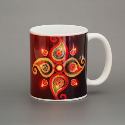 Diwali decorate mug