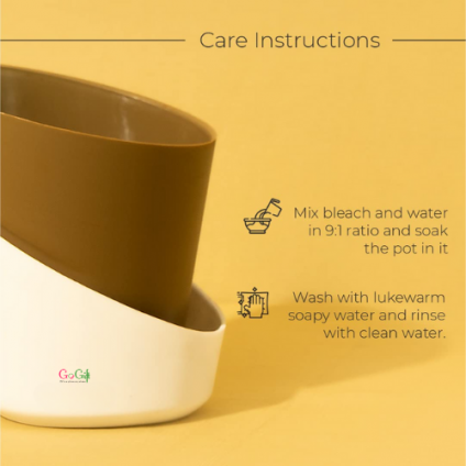 3 Pcs Brown Self watering pot