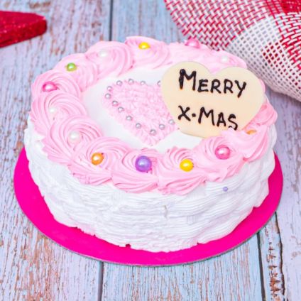 Strawberry Christmas Cake