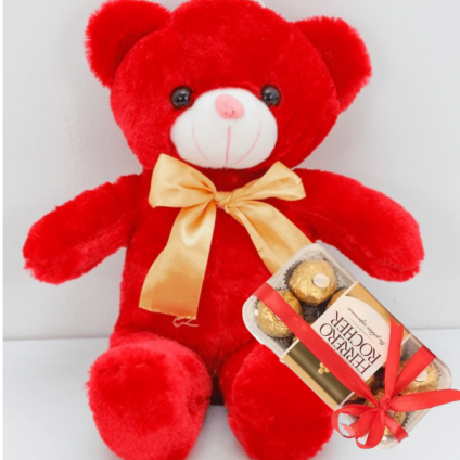 Cute Cap Red Teddy bear