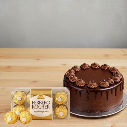 Chocolate Truffle Cake N Rocher
