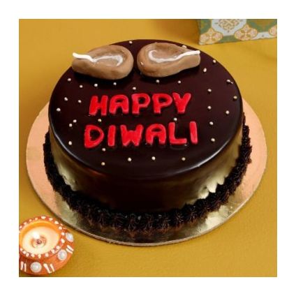 Chocolate truffle cake With Diyas