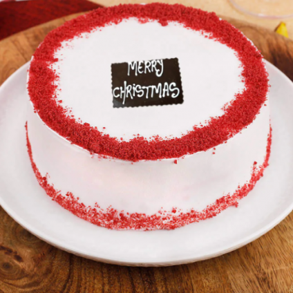Ho-Ho Christmas cake with a Cute Santa