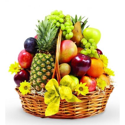 Mixed Fruits with Basket