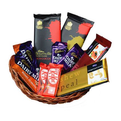 A Basket of 10 Mixed chocolates