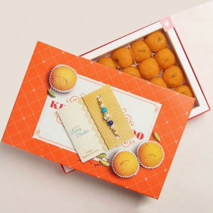 Sweets Ladoo With Rakhi