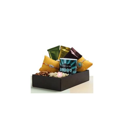 Chocolates Rakhi dry fruits personalized mug