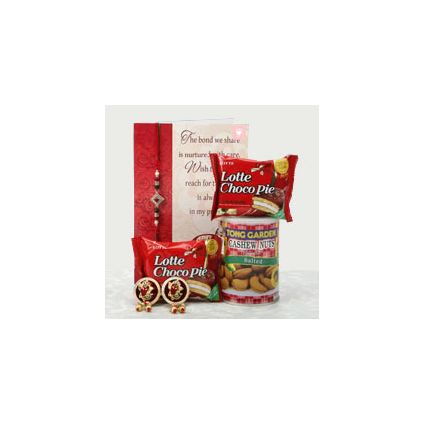 Rakhi, Greeting card, Choco pie