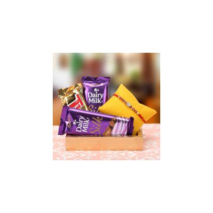 Rakhi with Cadbury Dairy Milk