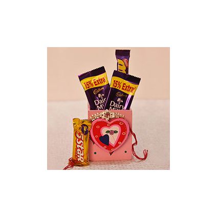 Chocolates, Silver Rakhi