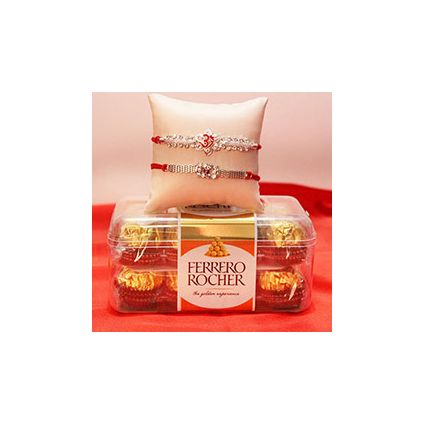 Ferrero Rocher of 200 gm ,2 Appealing Rakhis