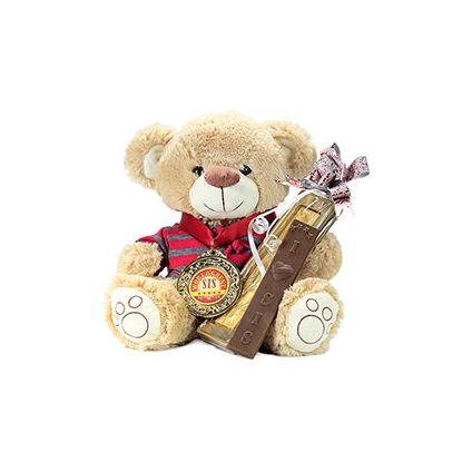 Cute Teddy Bear With Chocolate