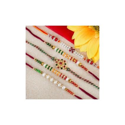 Set of 5 amazing Rakhi