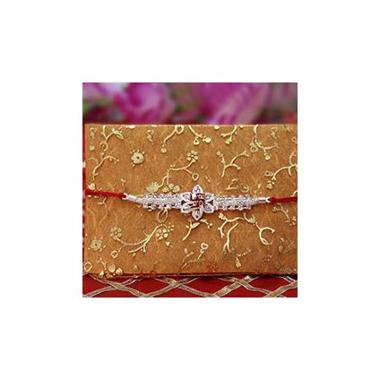 Silver Sparkling Rakhi