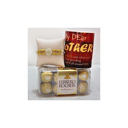 Ferrero Rocher of 200 gm ,mug ,rakhi