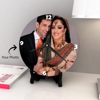 Lovely Couple Personalized Wooden Clock