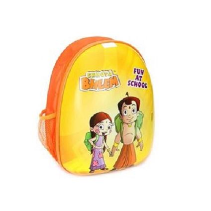 Chhota Bheem Backpack 15 Inches - Yellow And Orange