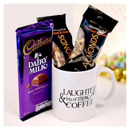 Dairy Milk With Mug Full Of Almond