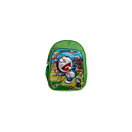 Batu Lee Worldcraft 5D Doraemon 18 inch Green Waterproof Children's Backpack (Green)