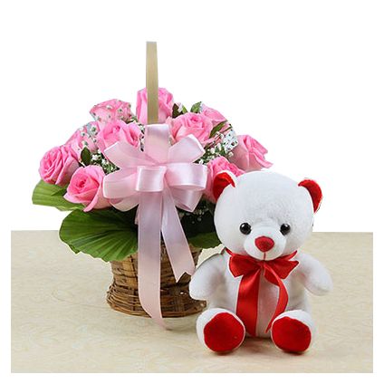 white teddy bear online shopping