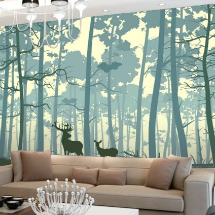 10x10 ft nature wall paper