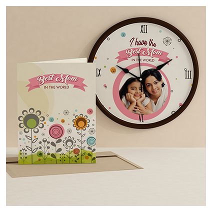 Lovely Mom clock with card