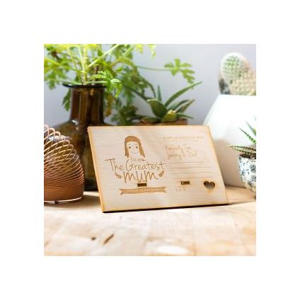 Greatest Mum Personalized wooden board