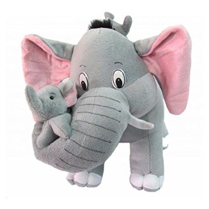 Tickles Cute Elephant with two babies Stuffed Soft Plush Toy Kids Birthday 55 cm