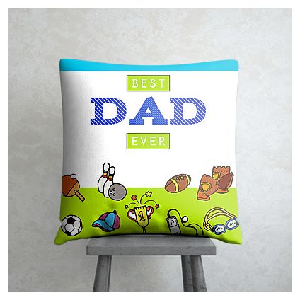 Best Dad personalized cushion