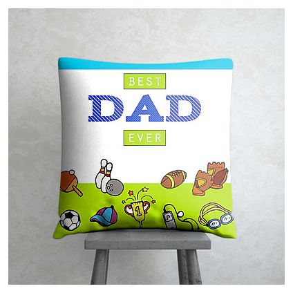 Best Dad personalized cushion