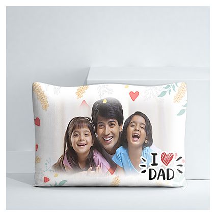 I Love Dad personalized pillow