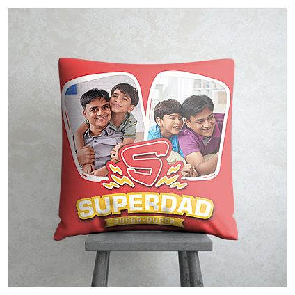 Super dad personalized pillow