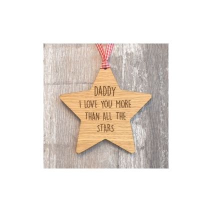 Love you more than stars wooden Plaque