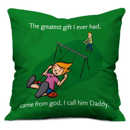 God Daddy Green cushion