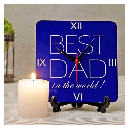 Best Dad Clock with Pillar