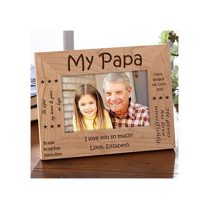 My Papa Wooden Fathers Day Photo Frame