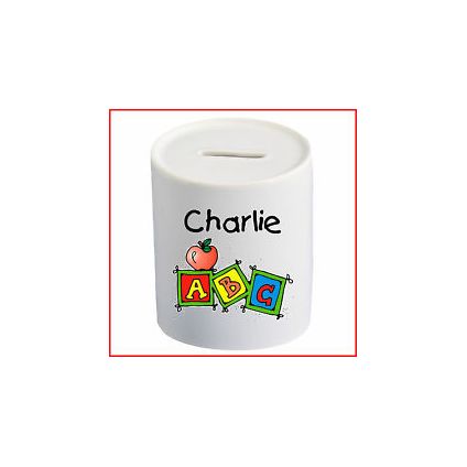 Personalized Charlie Piggy Bank