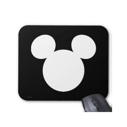 White micky icon mouse pad