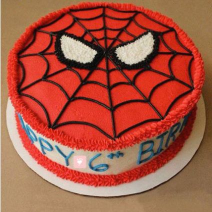 Creamy Spiderman Cake