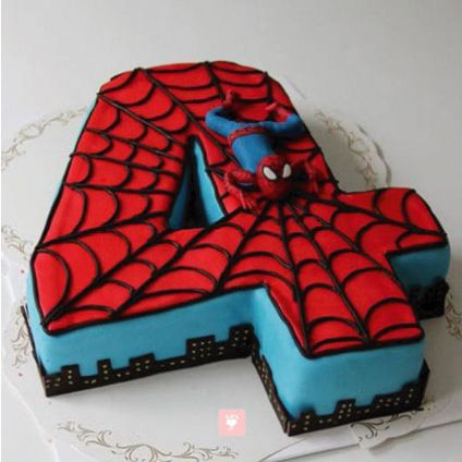 Spiderman Birthday Cake