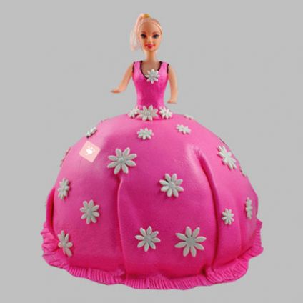 Pink Delight Barbie Cake