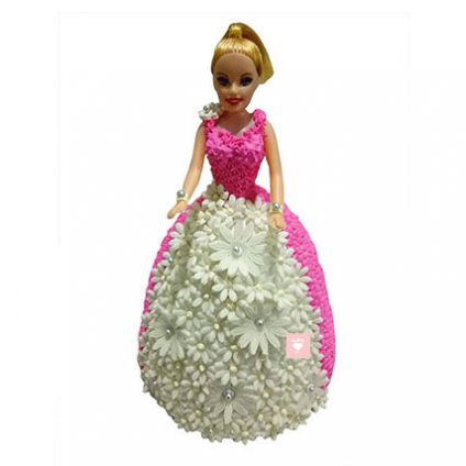 Nice Lovely Barbie Doll Cake