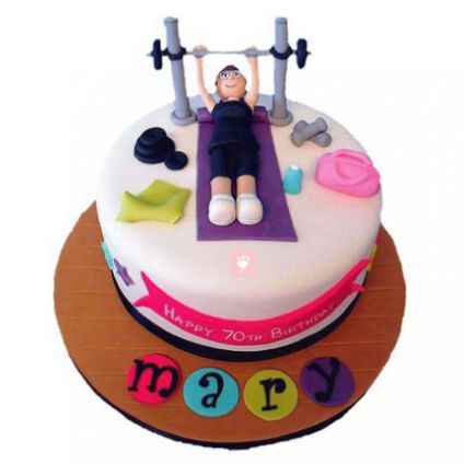 Gym Fondant Cake