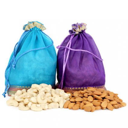 Two Dry Fruits Potli Bags