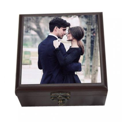 Personalised Wooden Brown Box