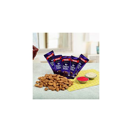 5 Cadbury Chocolate Almonds 100gms and Roli Chawal