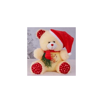 Teddy with santa cap(18 inch)